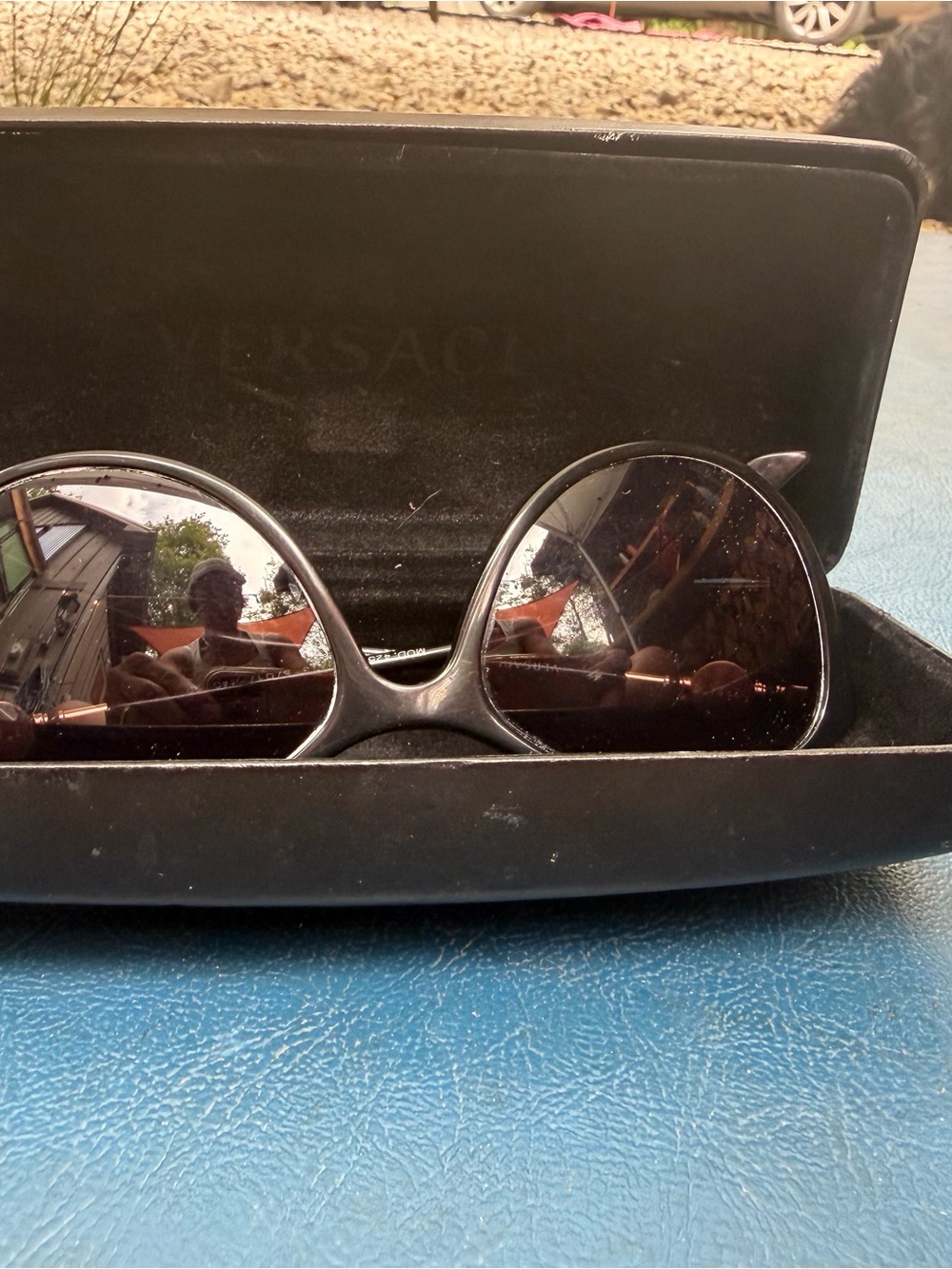 Versace Black Sunglasses with case